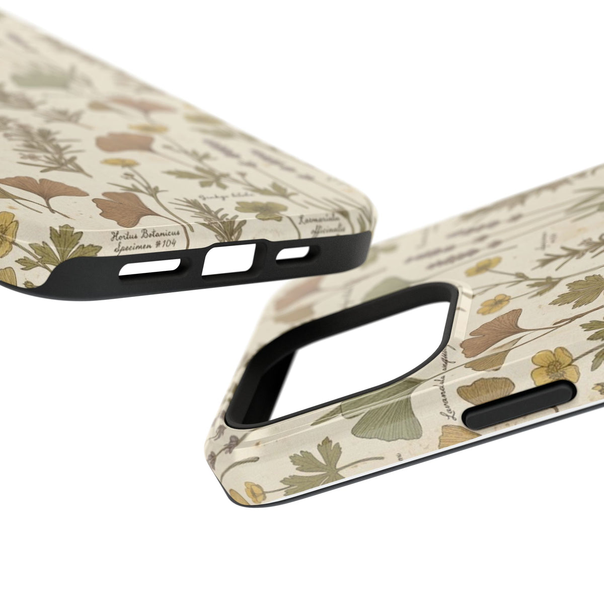 Vintage Herb Floral Pattern - Impact Resistant Phone Case