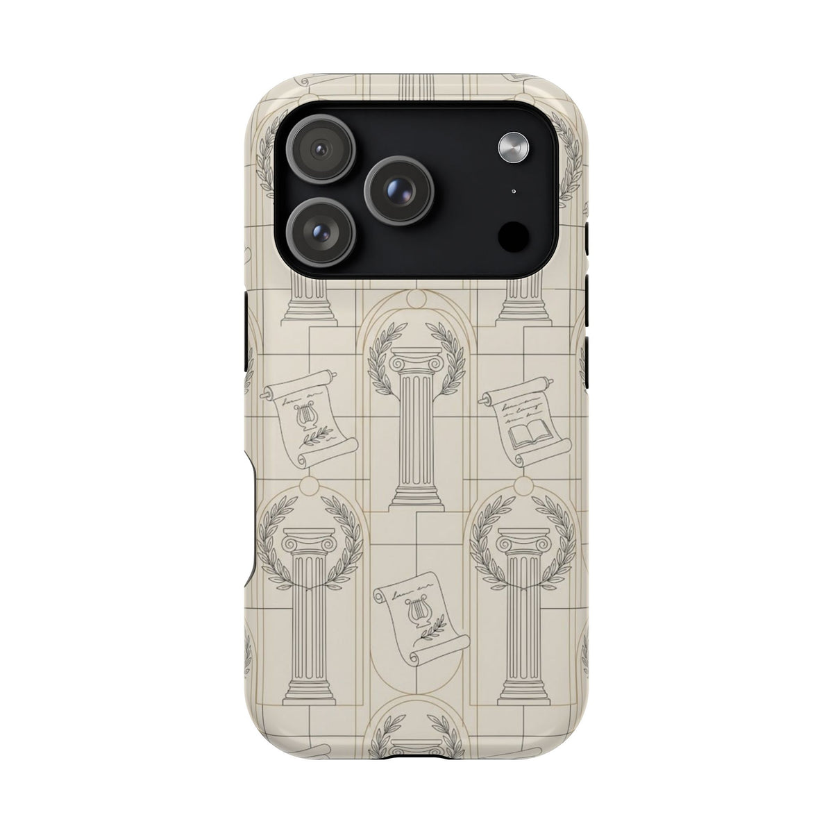 Vintage Column & Laurel Pattern Phone Case