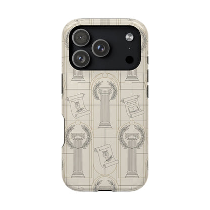 Vintage Column & Laurel Pattern Phone Case