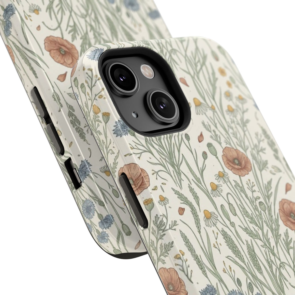 Vintage Wildflower Floral Field - Impact Resistant Phone Case