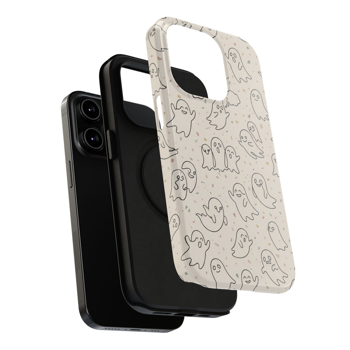 Cute Ghost Pattern - Impact Resistant Phone Case