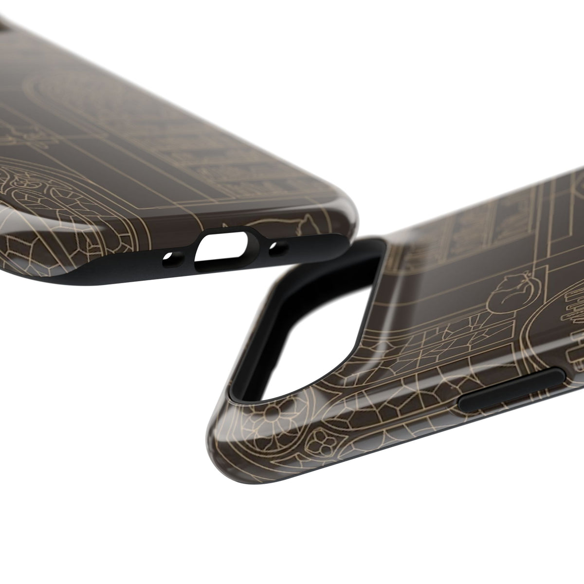 Cat Library Bookshelf Phone Case