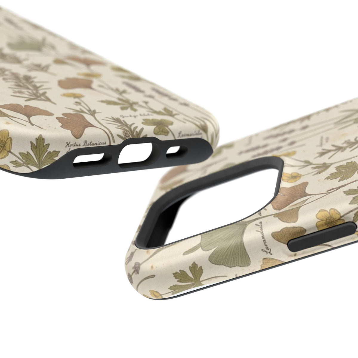 Vintage Herb Floral Pattern - Impact Resistant Phone Case