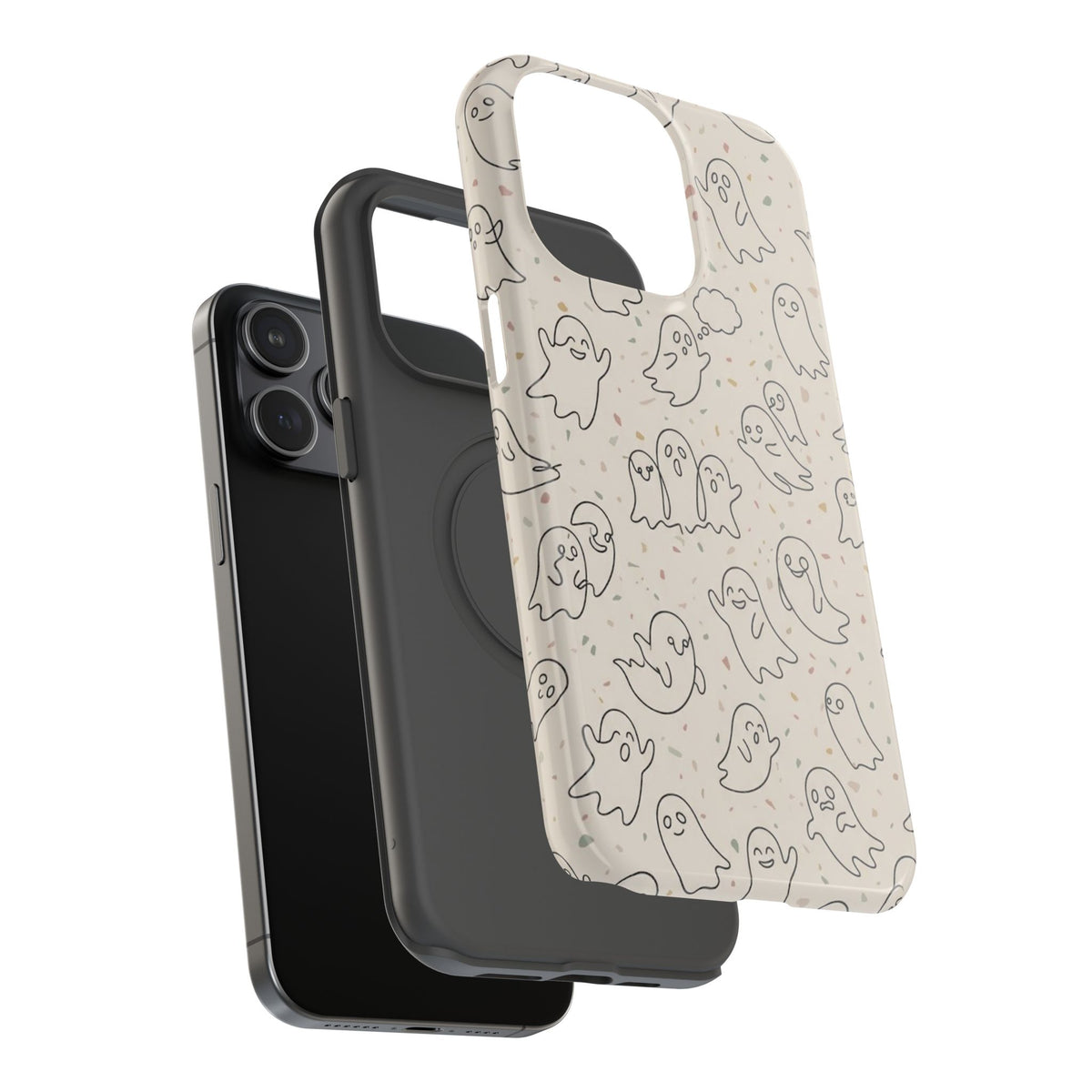 Cute Ghost Pattern - Impact Resistant Phone Case