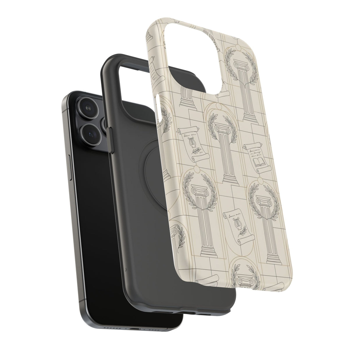 Vintage Column & Laurel Pattern Phone Case