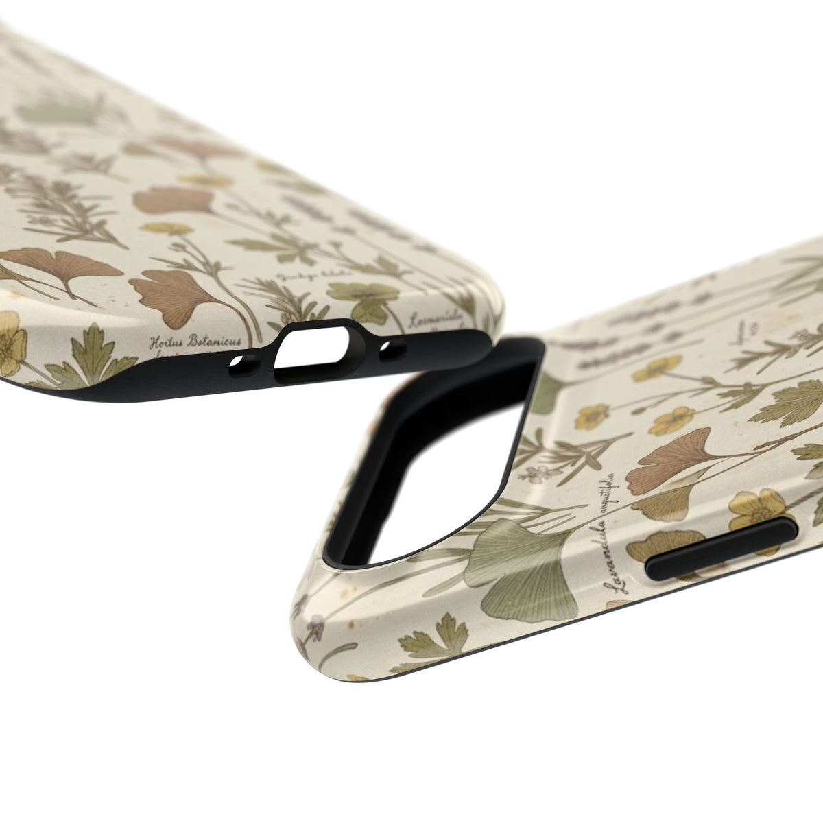 Vintage Herb Floral Pattern - Impact Resistant Phone Case